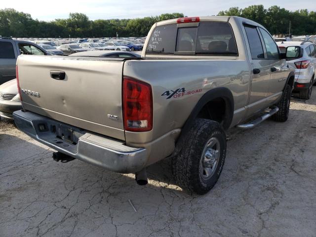 3D7KU28C74G229273 - 2004 DODGE RAM 2500 S GOLD photo 4