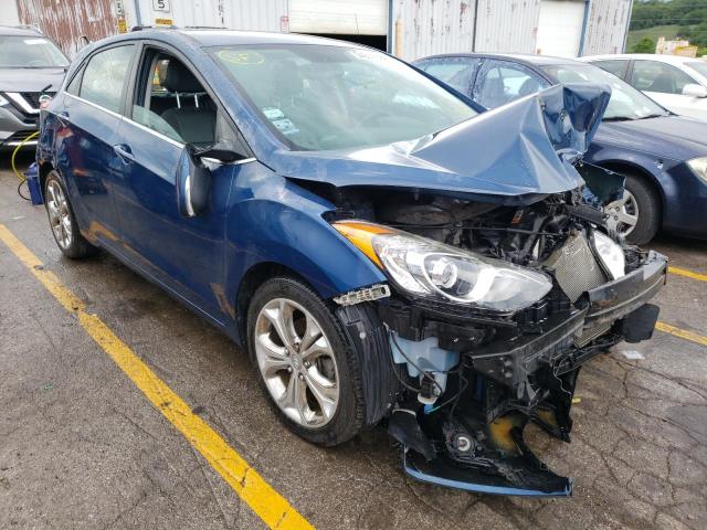 KMHD35LH2FU236251 - 2015 HYUNDAI ELANTRA GT BLUE photo 1