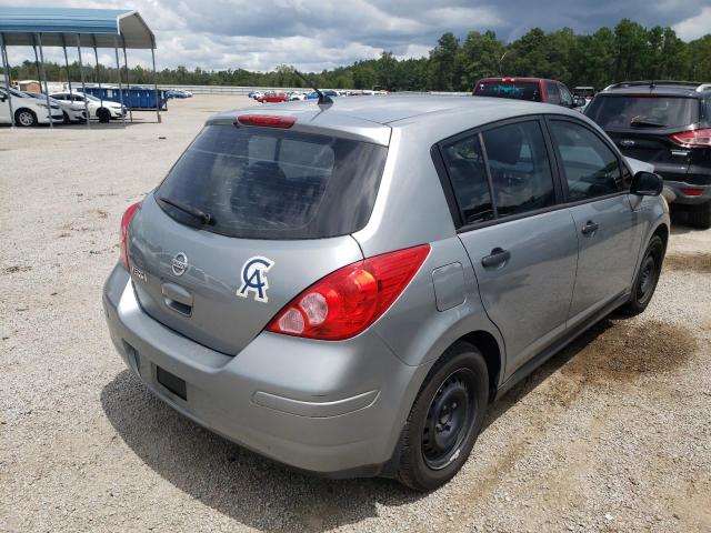 3N1BC13E39L469339 - 2009 NISSAN VERSA S GRAY photo 4