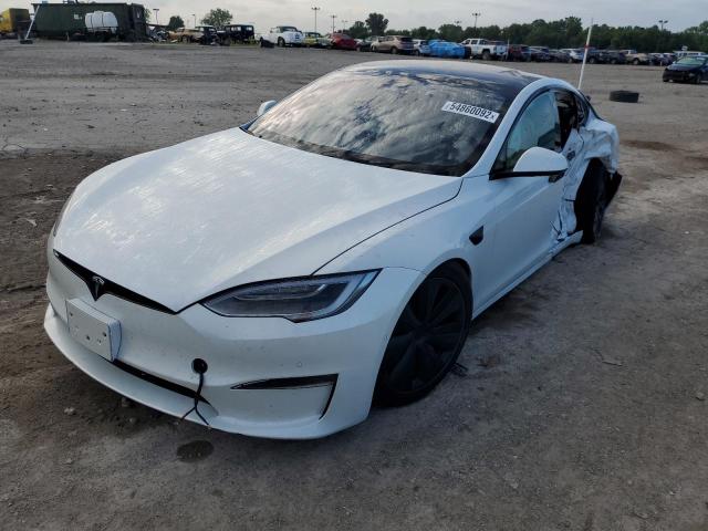 5YJSA1E59NF471850 - 2022 TESLA MODEL S Սպիտակ լուսանկար 2