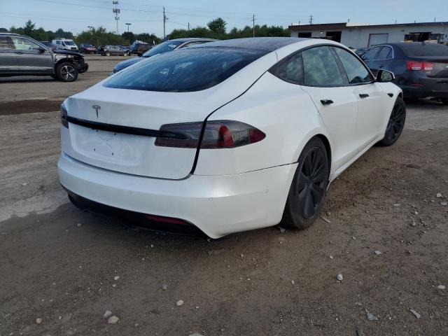 5YJSA1E59NF471850 - 2022 TESLA MODEL S Սպիտակ լուսանկար 4