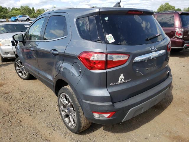 MAJ6S3KL5KC254789 - 2019 FORD ECOSPORT T GRAY photo 3