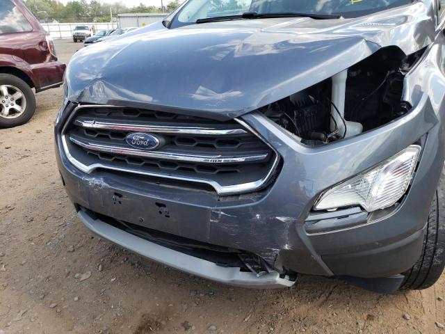 MAJ6S3KL5KC254789 - 2019 FORD ECOSPORT T GRAY photo 9