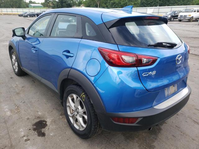 JM1DKDB75H0167723 - 2017 MAZDA CX-3 SPORT BLUE photo 3