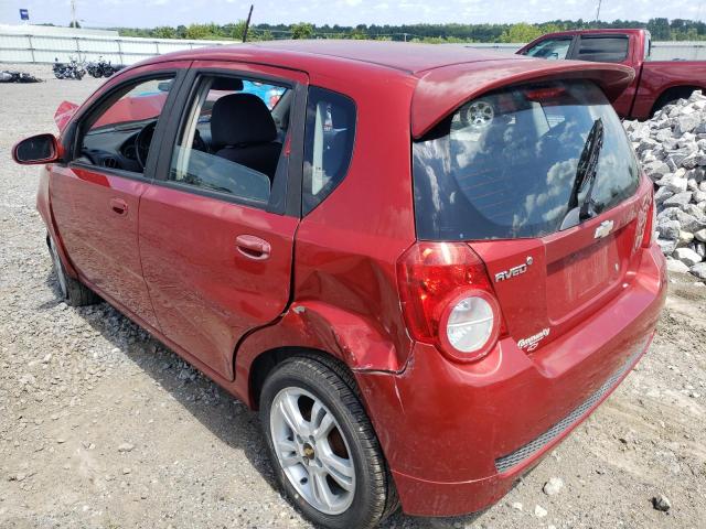 KL1TD66E89B653191 - 2009 CHEVROLET AVEO LS BURGUNDY photo 3