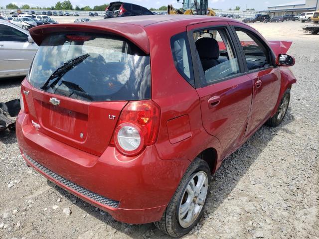 KL1TD66E89B653191 - 2009 CHEVROLET AVEO LS BURGUNDY photo 4