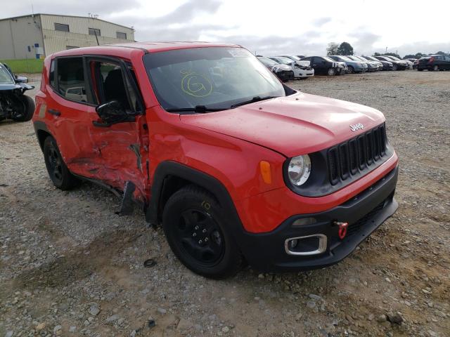 ZACCJAAH1HPE64182 - 2017 JEEP RENEGADE S RED photo 1