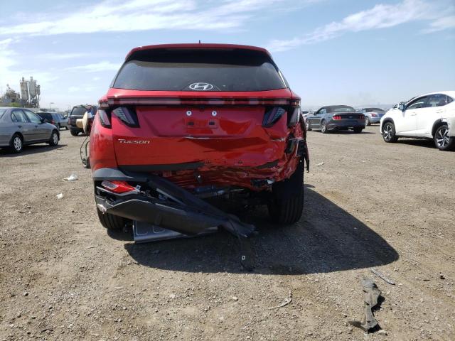 5NMJCCAE6NH073615 - 2022 HYUNDAI TUCSON SEL RED photo 9