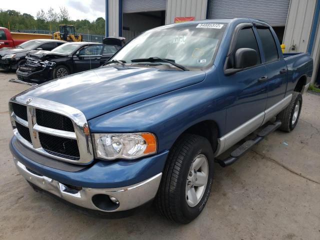 3D7HU18Z22G182580 - 2002 DODGE RAM 1500 BLUE photo 2