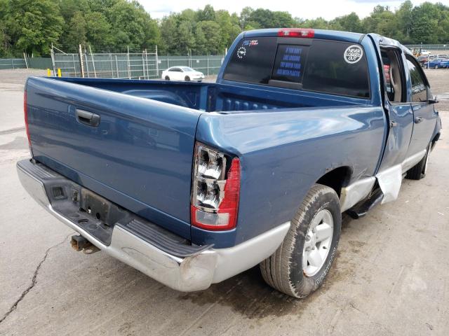 3D7HU18Z22G182580 - 2002 DODGE RAM 1500 BLUE photo 4