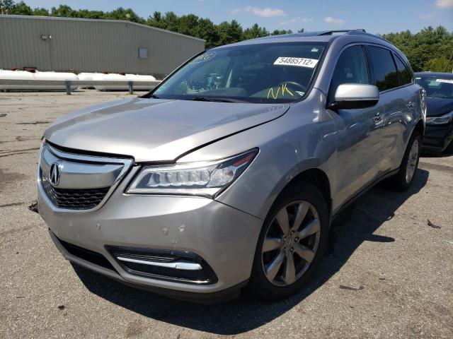 5FRYD4H98GB008181 - 2016 ACURA MDX ADVANC SILVER photo 2