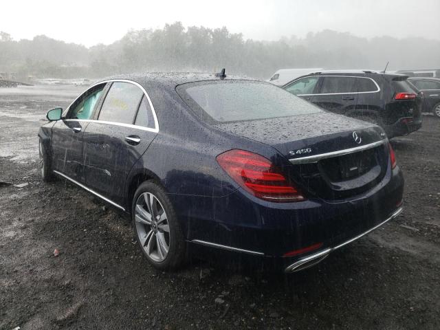 WDDUG6EBXLA516543 - 2020 MERCEDES-BENZ S 450 4MAT BLUE photo 3