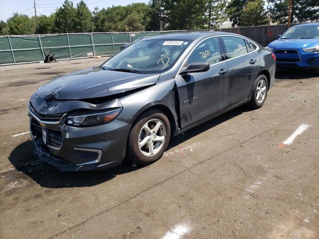 1G1ZC5ST7HF110614 - 2017 CHEVROLET MALIBU LS GRAY photo 2