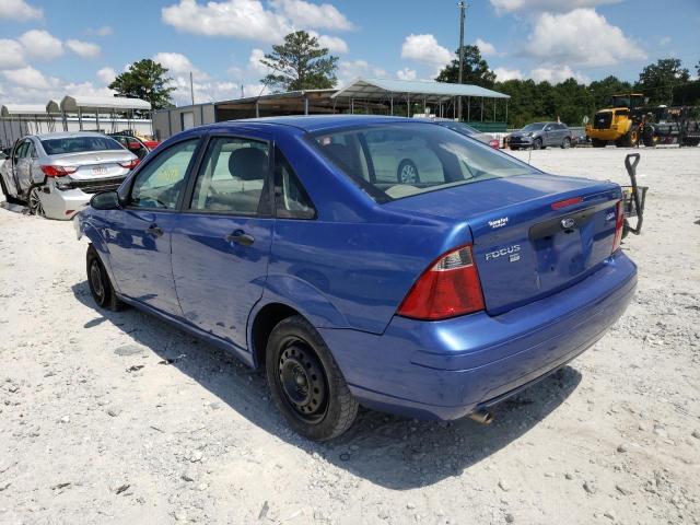 1FAFP34N85W237746 - 2005 FORD FOCUS ZX4 BLUE photo 3