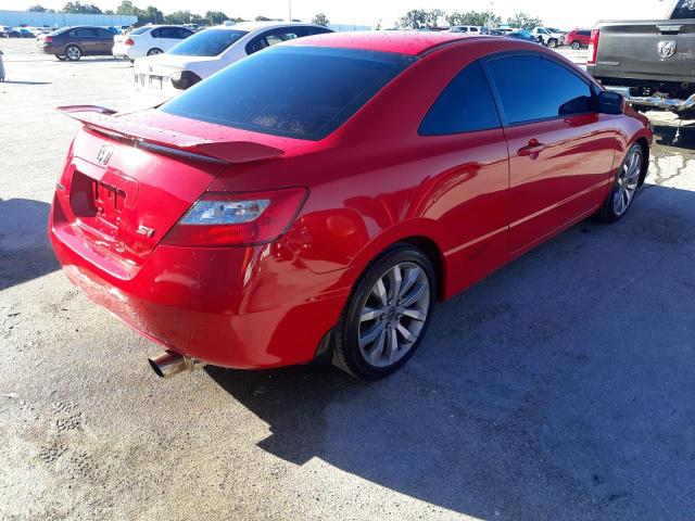 2HGFG2A57AH701015 - 2010 HONDA CIVIC SI RED photo 4