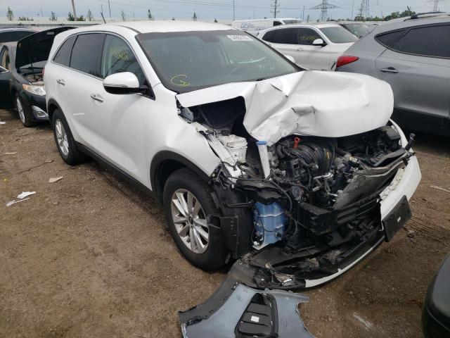 5XYPG4A32KG524001 - 2019 KIA SORENTO L WHITE photo 1