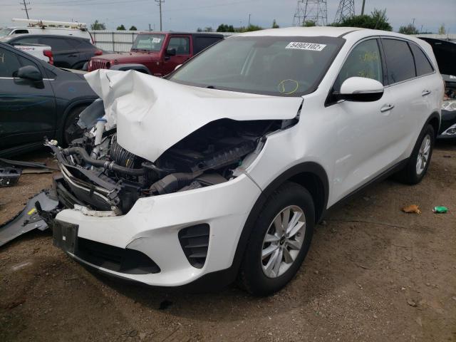 5XYPG4A32KG524001 - 2019 KIA SORENTO L WHITE photo 2