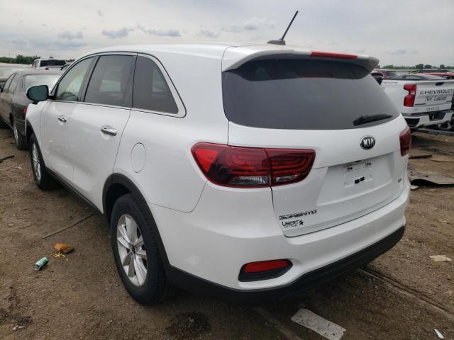 5XYPG4A32KG524001 - 2019 KIA SORENTO L WHITE photo 3