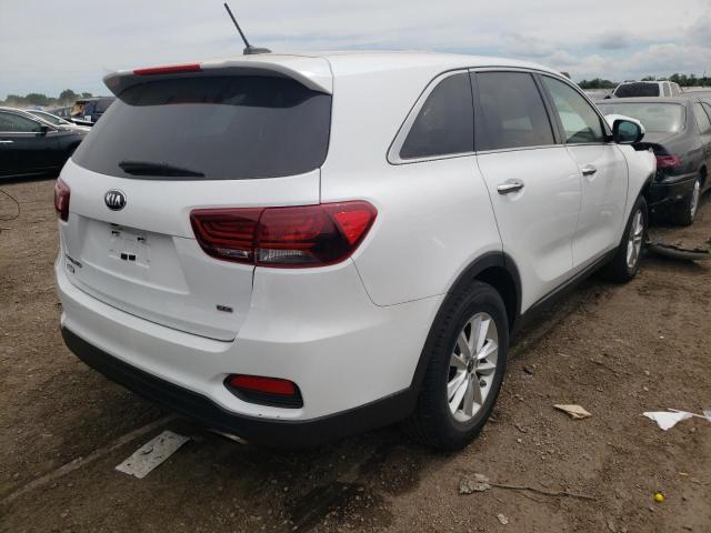 5XYPG4A32KG524001 - 2019 KIA SORENTO L WHITE photo 4