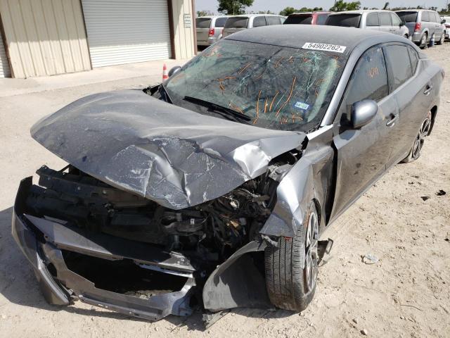 3N1AB8CV2LY255573 - 2020 NISSAN SENTRA SV GRAY photo 2