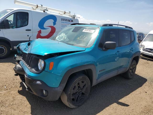 ZACNJBAB9KPK78467 - 2019 JEEP RENEGADE S TURQUOISE photo 2