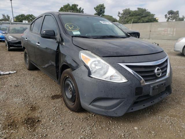 3N1CN7AP7FL802708 - 2015 NISSAN VERSA S BLACK photo 1