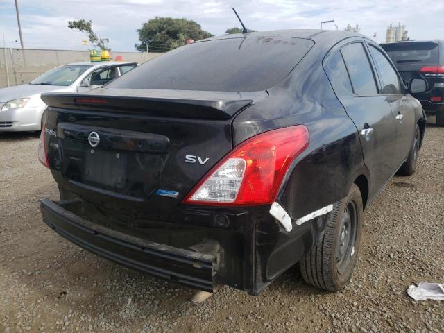 3N1CN7AP7FL802708 - 2015 NISSAN VERSA S BLACK photo 4