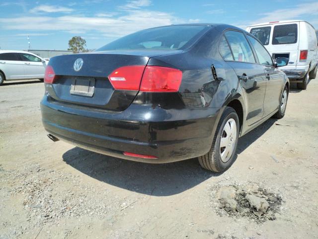 3VW2K7AJ6CM426809 - 2012 VOLKSWAGEN JETTA BASE 黑色 照片 4