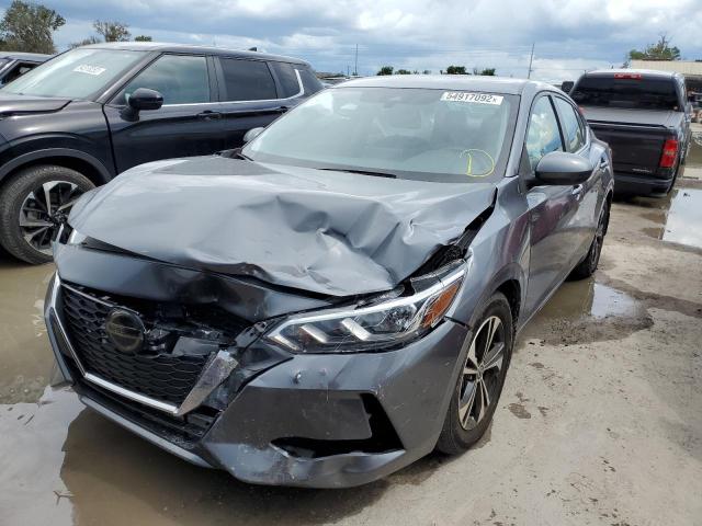 3N1AB8CV0MY233489 - 2021 NISSAN SENTRA SV GRAY photo 2