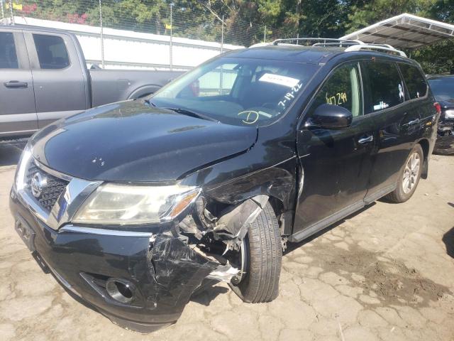 5N1AR2MN9EC692420 - 2014 NISSAN PATHFINDER BLACK photo 2