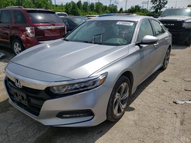 1HGCV2F58JA031667 - 2018 HONDA ACCORD EXL GRAY photo 2