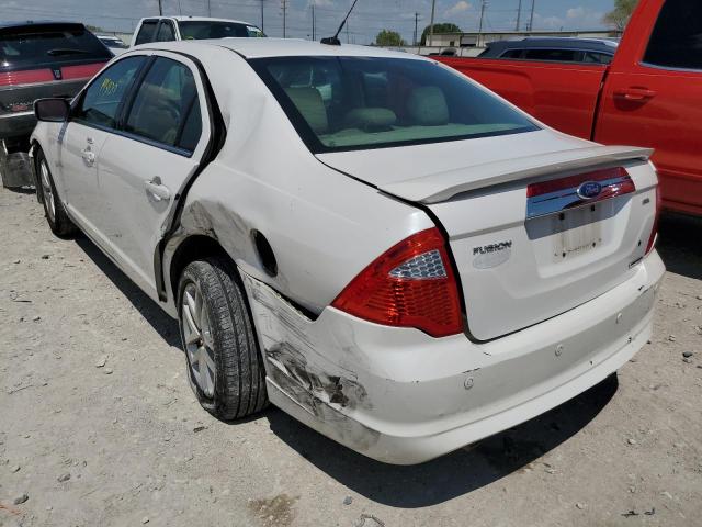 3FAHP0JG2BR200932 - 2011 FORD FUSION SEL WHITE photo 3