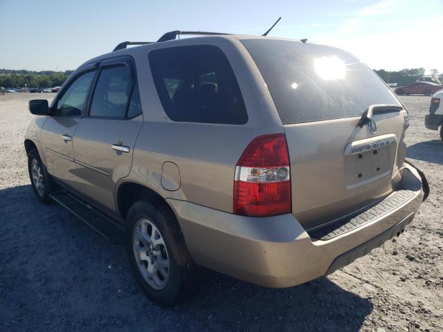 2HNYD186X2H527106 - 2002 ACURA MDX TOURIN GOLD photo 3