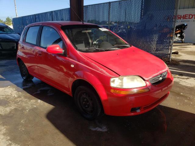 KL1TD66666B541784 - 2006 CHEVROLET AVEO BASE RED photo 1