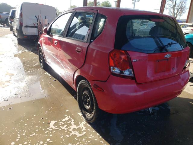 KL1TD66666B541784 - 2006 CHEVROLET AVEO BASE RED photo 3