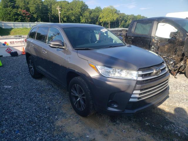 5TDZARFH1JS036106 - 2018 TOYOTA HIGHLANDER CHARCOAL photo 1