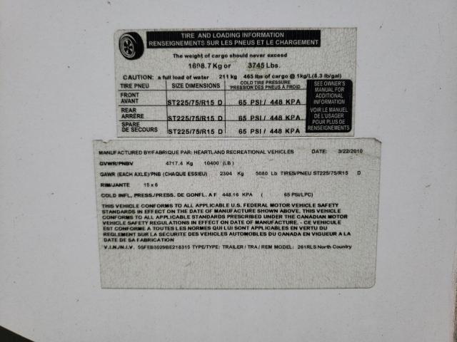 undefined - 2011 HEART LAND NORTH COUN WHITE photo 10