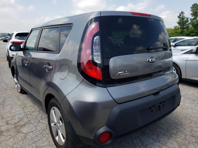 KNDJN2A23F7182262 - 2015 KIA SOUL GRAY photo 3