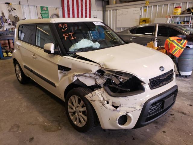 KNDJT2A52D7541078 - 2013 KIA SOUL WHITE photo 1