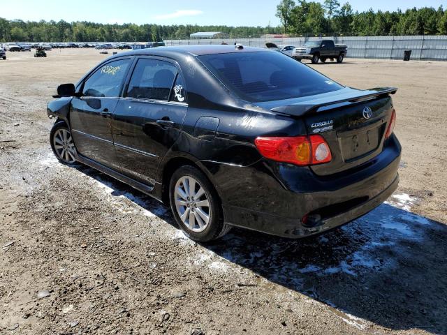 1NXBU4EEXAZ235939 - 2010 TOYOTA COROLLA SP BLACK photo 3