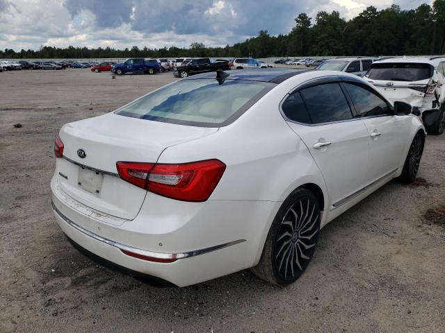 KNALN4D72E5138997 - 2014 KIA CADENZA PR WHITE photo 4