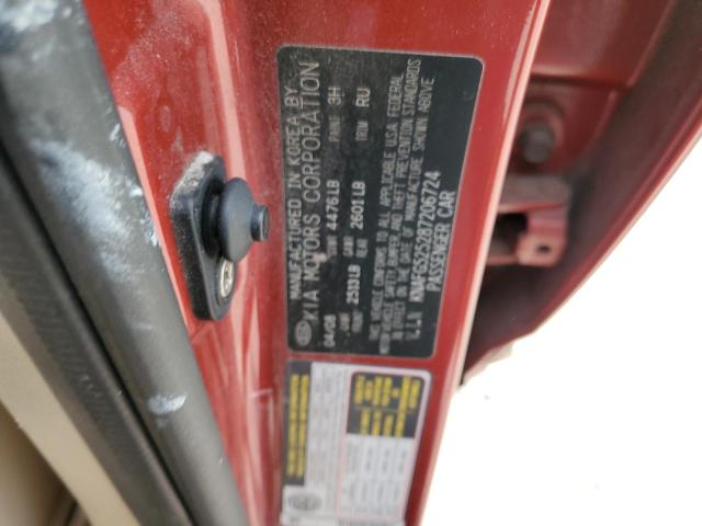 KNAFG525287206724 - 2008 KIA RONDO BASE RED photo 10