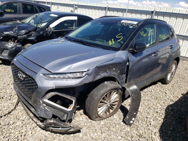 KM8K2CAA6JU088425 - 2018 HYUNDAI KONA SEL GRAY photo 2