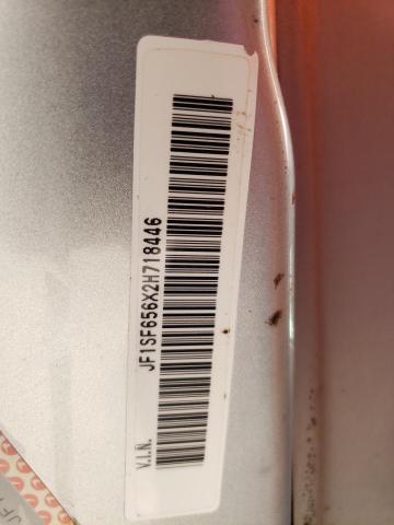 JF1SF656X2H718446 - 2002 SUBARU FORESTER S SILVER photo 10