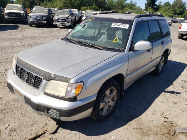 JF1SF656X2H718446 - 2002 SUBARU FORESTER S SILVER photo 2