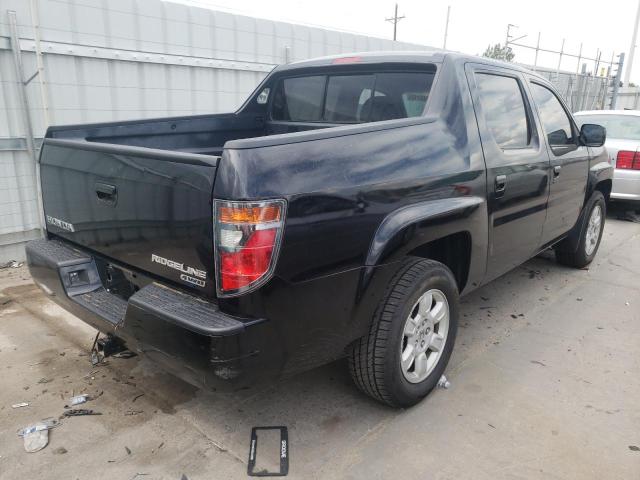 2HJYK16537H547223 - 2007 HONDA RIDGELINE BLACK photo 4