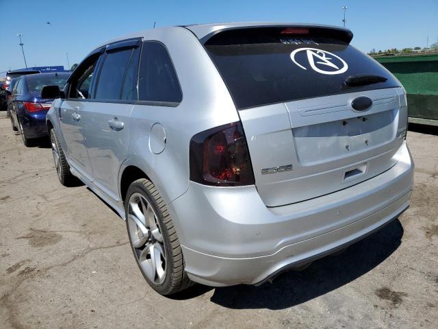 2FMDK4AK6DBC56632 - 2013 FORD EDGE SPORT SILVER photo 3