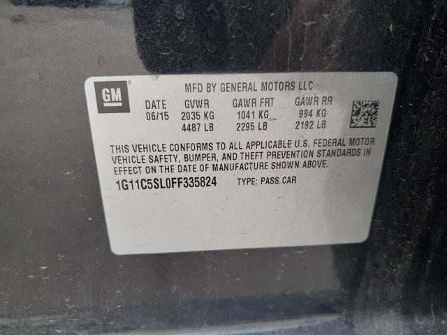 1G11C5SL0FF335824 - 2015 CHEVROLET MALIBU 1LT 灰色 照片 10