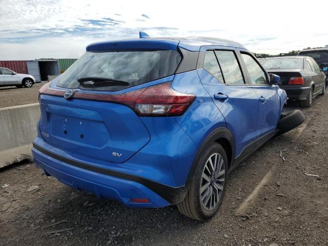 3N1CP5CV2NL507816 - 2022 NISSAN KICKS SV BLUE photo 4