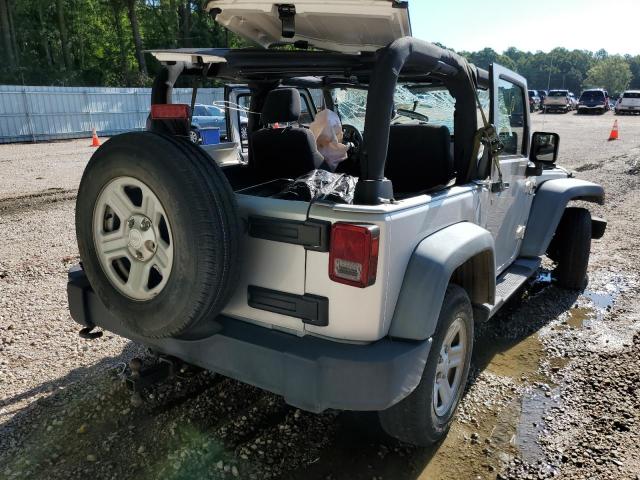 1J4AA2D11BL619444 - 2011 JEEP WRANGLER S SILVER photo 4